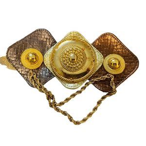 Salena’s Collection vintage one of a kind belt gold brown